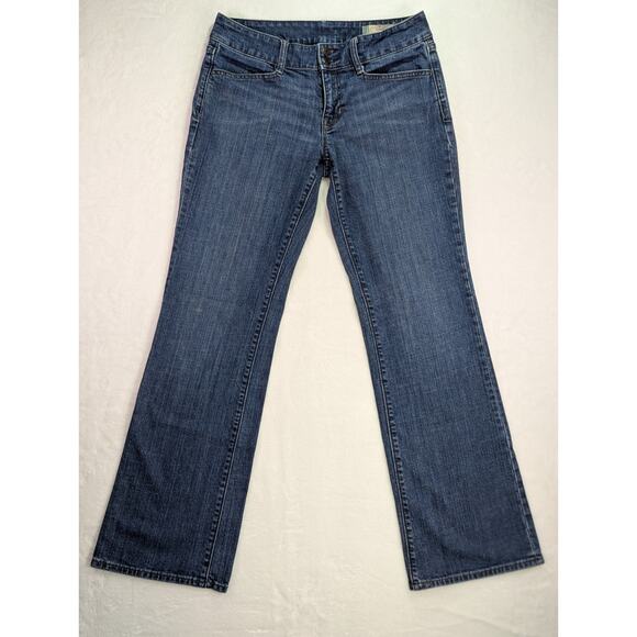 Gap Curvy Stretch Boot Cut Medium Wash Jeans Size 6R w/Embroidered Pockets - Picture 1 of 13